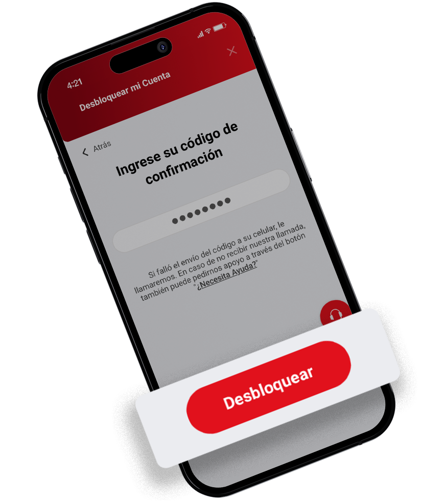 Realice la verificación de identidad, ingrese el código de confirmación, luego seleccione «Desbloquear» y listo.