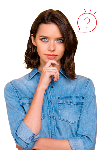 Mujer con celular - Preguntas Frecuentes