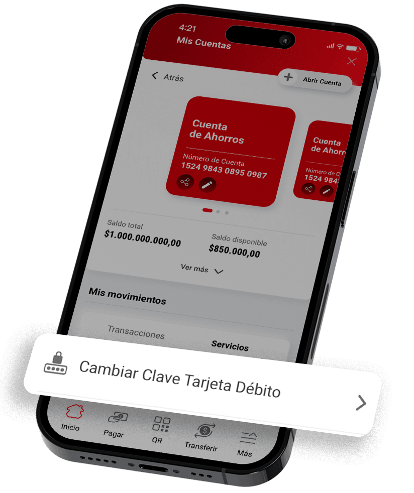 Ingrese su nueva Clave Virtual