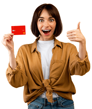 Mujer con Tarjeta - beneficios Tarjeta de Crédito