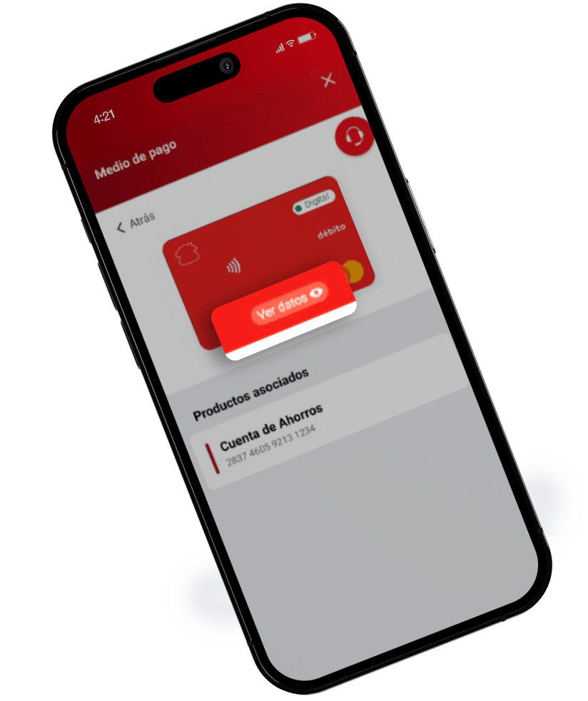 Su CVV es aleatorio y lo recibe cono SMS a su celular.