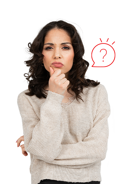 Mujer con celular - Preguntas Frecuentes