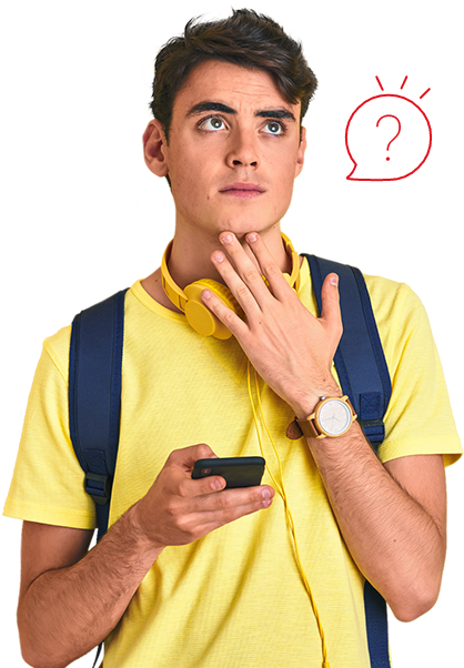 Mujer con celular - Preguntas Frecuentes