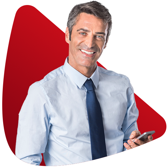Hombre con celular
